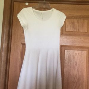 White skater dress